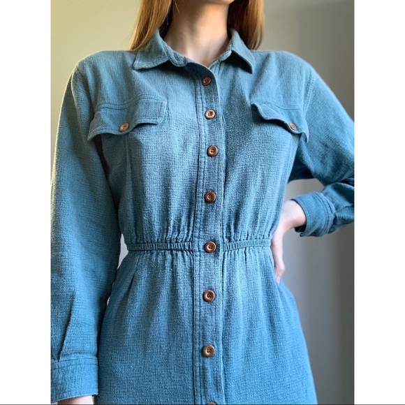 Vintage L.L. Bean button down shirt dress - Picture 2 of 8